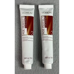Lot of 2 Loreal Age Perfect # 3 Hair Restorative Conditioning Treatment